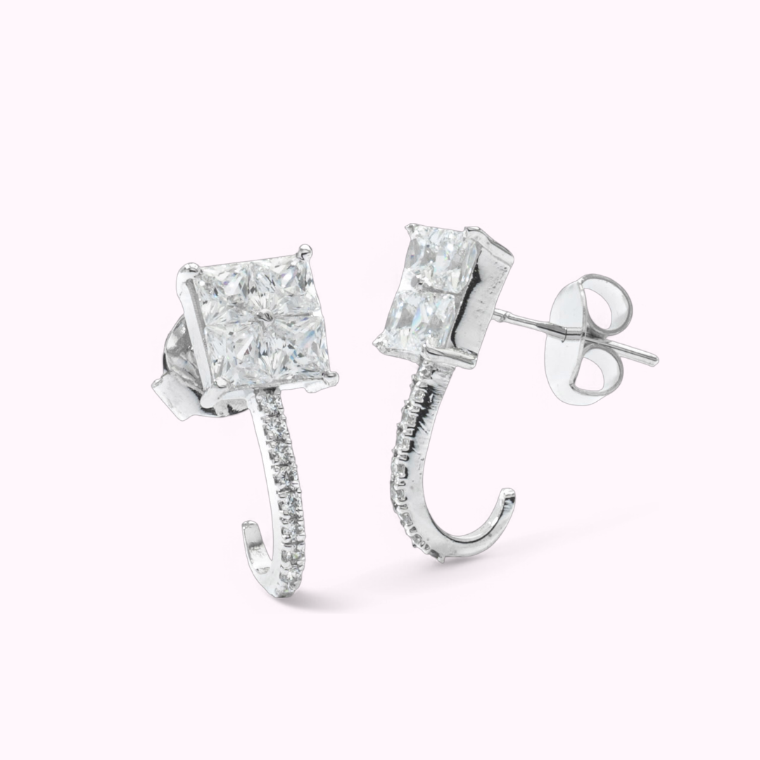 Swan Square Studs