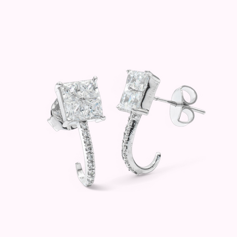 Swan Square Studs